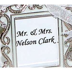  Beverly Clark Silver Garland Frame   Rectangle Opening 
