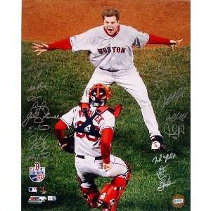  2007 Boston Red Sox Team Autographed/Hand Signed 16x20 