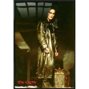The Crow   Framed Movie Poster (Brandon Lee in Leather Coat) (Size 27 