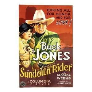 Sundown Rider, Barbara Weeks, Buck Jones, 1932 Premium Poster Print 