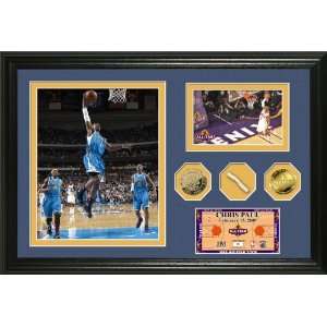 Chris Paul 2009 All Star Game Used Net & 24KT Gold Coin Photo Mint