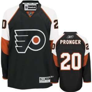 Chris Pronger Jersey Reebok Black #20 Philadelphia Flyers Premier 