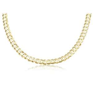  14K Solid Yellow Gold Cuban Curb Link Bracelet 7mm Wide 7 