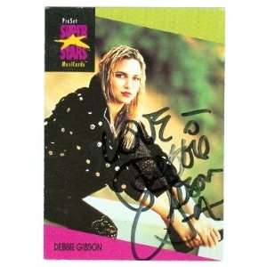 Debbie Gibson Autographed Trading Card