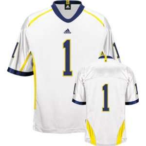  Wolverines White  No. 1  Premier Football Jersey