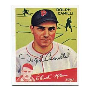  Dolph Camilli Autographed/Signed Card Sports Collectibles