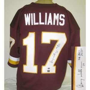 Doug Williams Autographed/Hand Signed Custom Burgundy Jersey with SB 