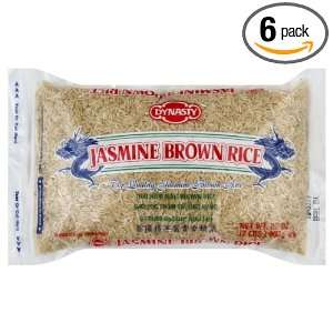 Dynasty Jasmine Brown Rice, 2 pounds (Pack of 6)  Grocery 
