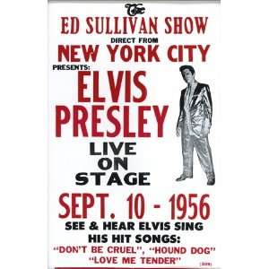 Ed Sullivan Show Presents Elvis Presley 14 X 22 Vintage Style 