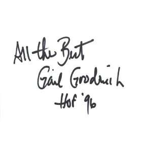 Gail Goodrich NBA Hall Of Famer Authentic Autographed 3x5 Card