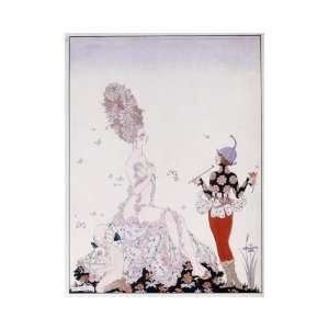  Mother Nature by Georges Barbier. size 16 inches width by 