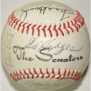 Gil Hodges Signed Ball   1966 Senators Team 24   Autographed Baseballs