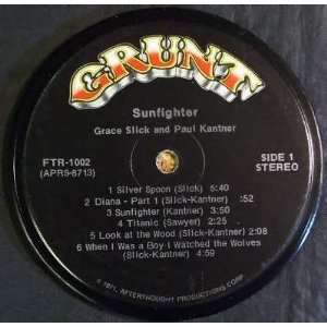 Grace Slick & Paul Kantner   Sunfighter (Coaster)