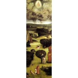 FRAMED oil paintings   Hieronymus Bosch   24 x 74 inches   Triptych of 