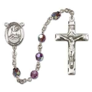  St. Honorius Amethyst Rosary Jewelry