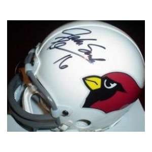 Jake Plummer Autographed Mini Helmet   Arizona Cardinals  