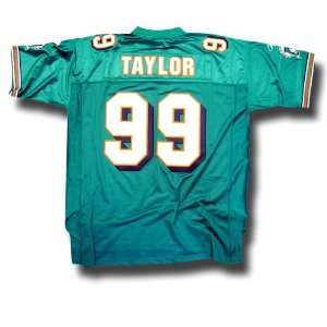 Jason Taylor Repli thentic NFL Stitched on Name and Number EQT 