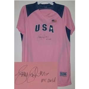 Jennie Finch Autographed Pink Team USA Jersey