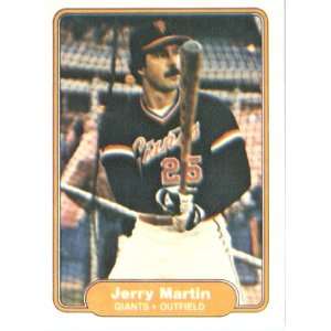 1982 Fleer # 394 Jerry Martin San Francisco Giants 