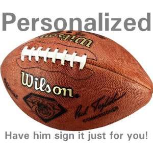Jerry Rice Personalized Autographed Football