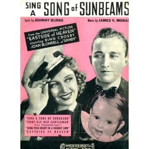   Sheet Music from East Side of Heaven with Bing Crosby, Joan Blondell