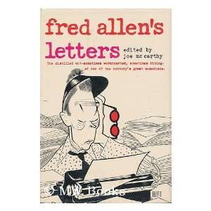  Fred Allens Letters Joe McCarthy Books