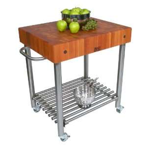    Cucina Americana DAmico Kitchen Cart in Cherry Furniture & Decor