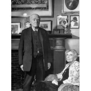  Dr. John Neville Keynes and Wife Posing in their Study 