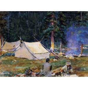   Magnet Sargent John Singer Camping at Lake O Hara