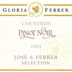  2002 Gloria Ferrer Jose Ferrer Pinot Noir 750ml Grocery 