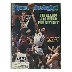 Julius Erving Unsigned Sports Illustrated  Feb 28 1983