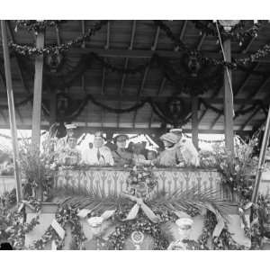  1923 June 6. Photograph of President receiving parade, Mrs. Harding 