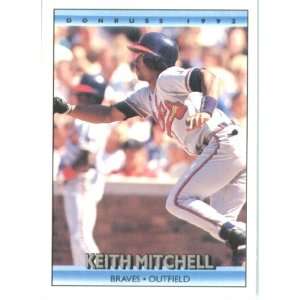  1992 Donruss # 508 Keith Mitchell Atlanta Braves Baseball 