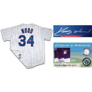  Kerry Wood Signed Cubs Pinstripe Replica Jersey Sports 