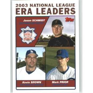  2004 Topps #347 Jason Schmidt / Kevin Brown / Mark Prior 