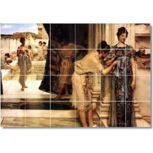 Lawrence Alma Tadema Historical Custom Tile Mural 20  48x72 using (24 