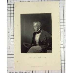    Antique Engraving Holl Portrait Lord Palmerston