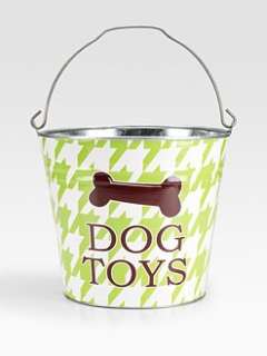 The Macbeth Collection   Dog Toys Bucket/Houndstooth