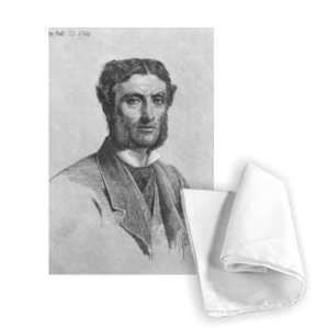 Matthew Arnold, 1881 (engraving) by Anthony   Tea Towel 100% Cotton 