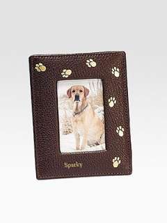 Graphic Image   Personalized Leather Paw Print Frame    
