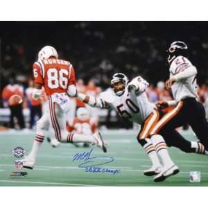 Mike Singletary Chicago Bears   Super Bowl XX Action   Autographed 