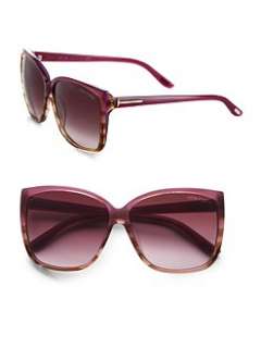 Tom Ford Eyewear   Lydia Oversized Wayfarer Inspired Sunglasses