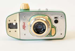 WZFO Alfa 2 Vintage Polish Camera with lens hood, cap, and camera case 