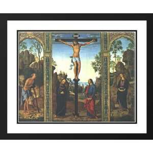 Perugino, Pietro 36x28 Framed and Double Matted The Galitzin Triptych