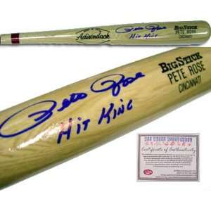 Pete Rose Cincinnati Reds MLB Hand Signed Name Model Baseball Bat with 