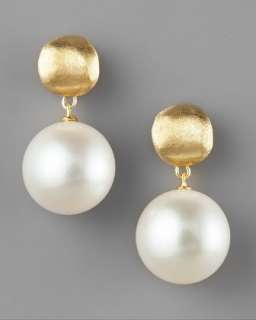 Pearl Gold Drop Earrings  