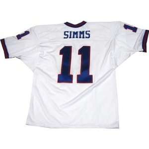 Phil Simms Giants Pro Style White Jersey Uns   Sports Memorabilia