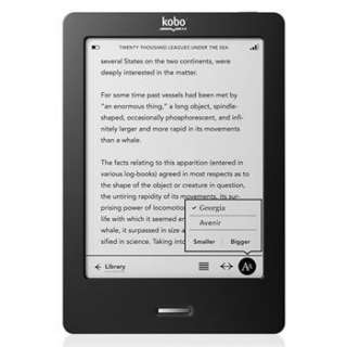 Kobo Ereader Touch Black Ebook Reader Factory Sealed Box Black Quilt 