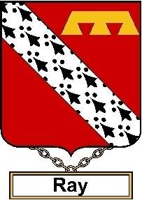 Family Crest 6 Decal  English  Ray  