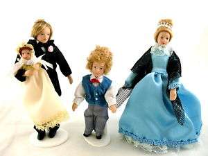 Dolls House Miniature Victorian Family of 4 People 307  